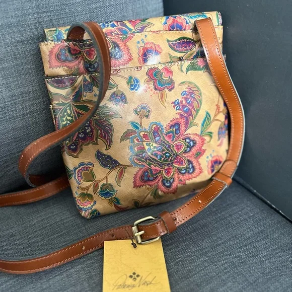 NWT PATRICIA NASH GRANADA FRANCH TAPESTRY LEATHER CROSSBODY BAG